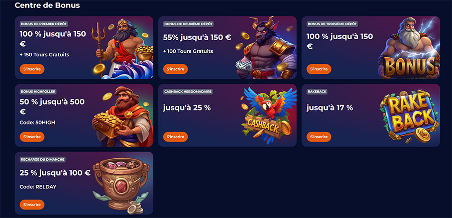 Nine CasinoFrance promotions