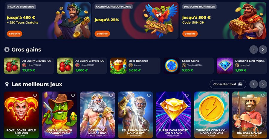 Nine Casino France machines a sous